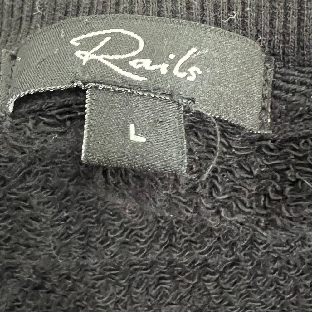 Rails Marlo Flocked Leopard Print Sweatshirt Side… - image 7